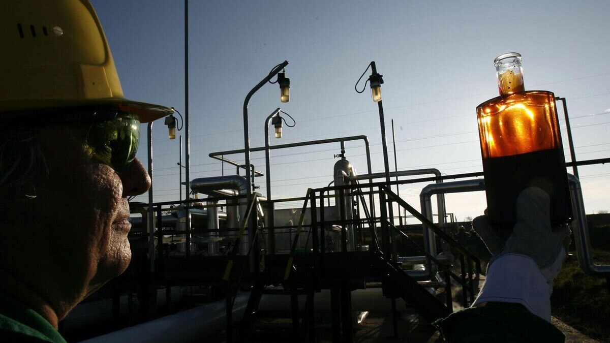    Рабочий проводит контроль на приемной станции нефтепровода "Дружба"© AP Photo / Zsolt Szigetvary
