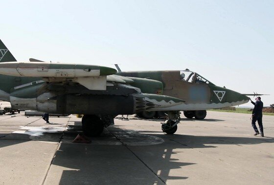    Штурмовик Су-25СМ ВКС России в зоне специальной военной операции