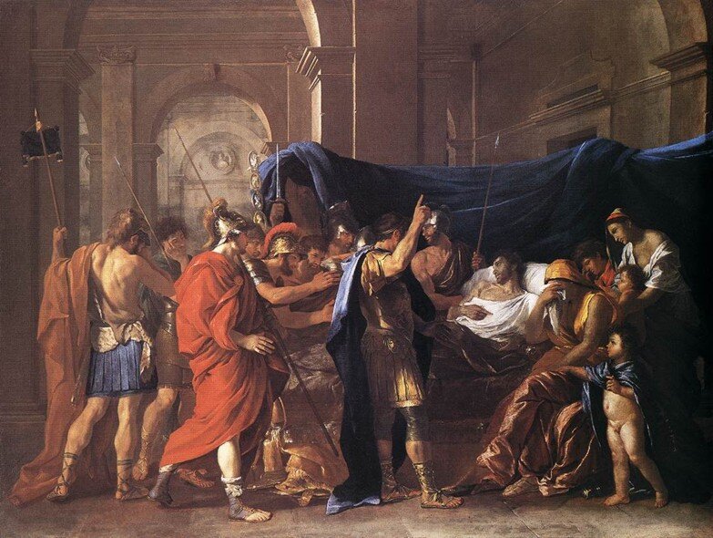 Николя Пуссен "Смерть Германика", 1627 год. 