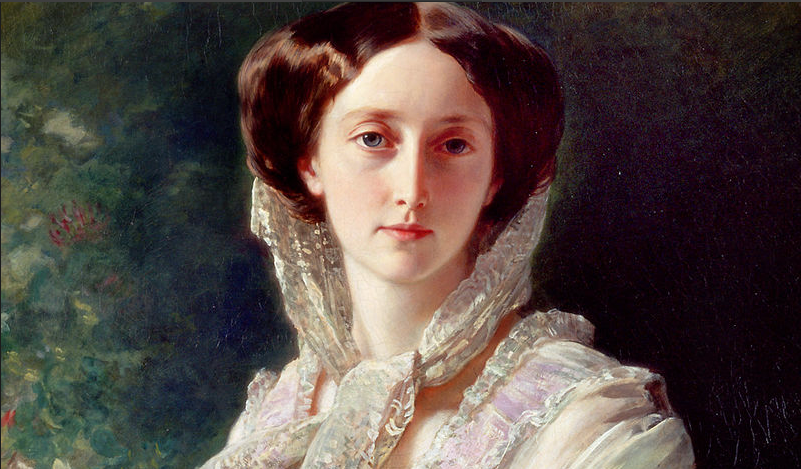 Средняя дочь Николая I Ольга. Фрагмент портрета кисти Франца Винтерхальтера