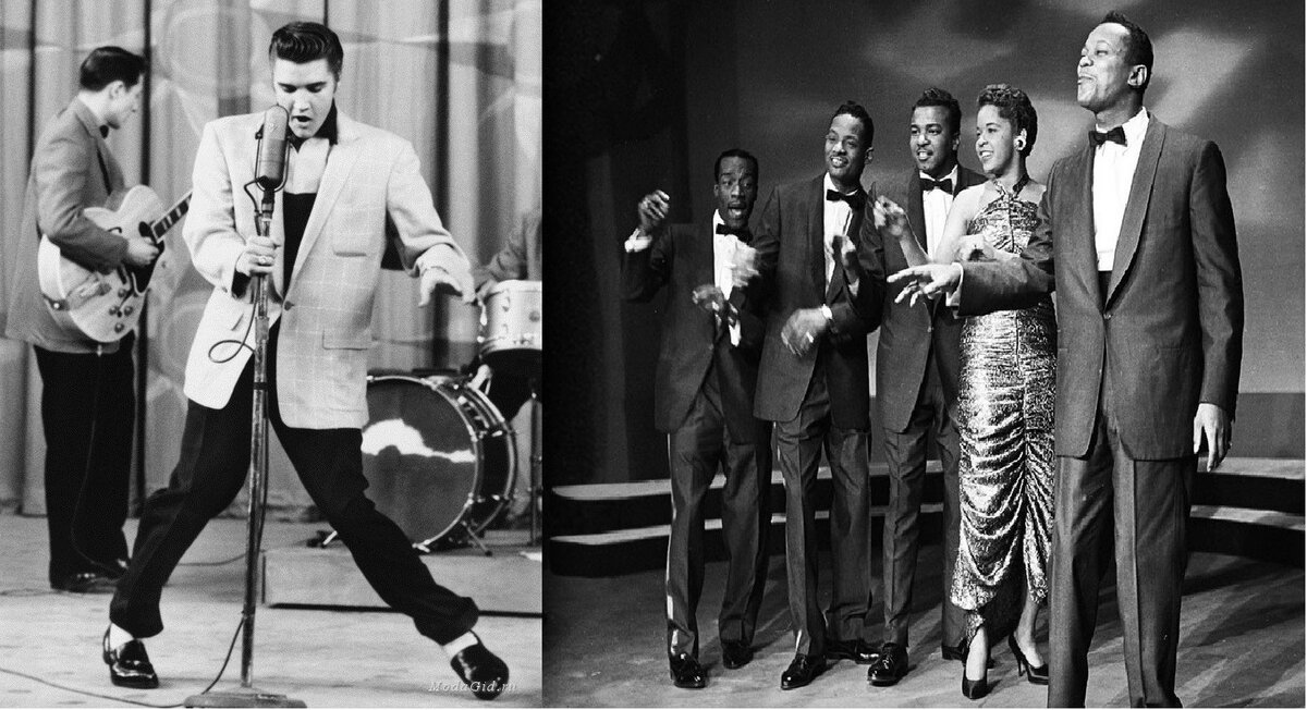 Элвис Пресли и The Platters. Фото из открытых источников Интернета.