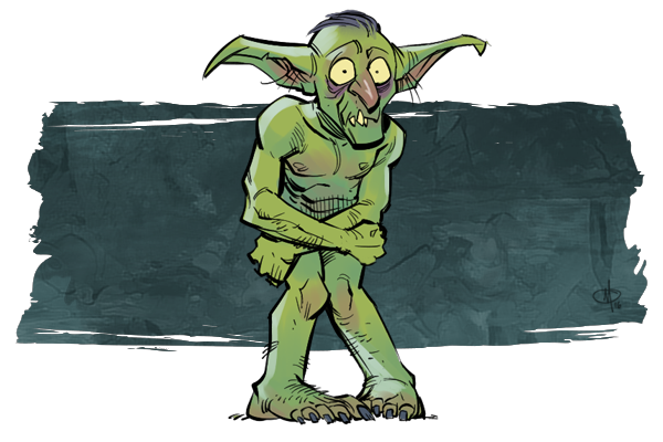 Не, ну на паперть не пошел, и то ладно... Арт: https://geekandsundry.com/wp-content/uploads/2016/11/goblin-step1.png