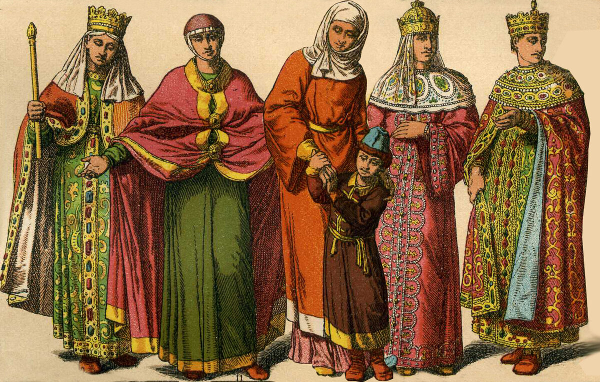 Женская одежда на древней руси