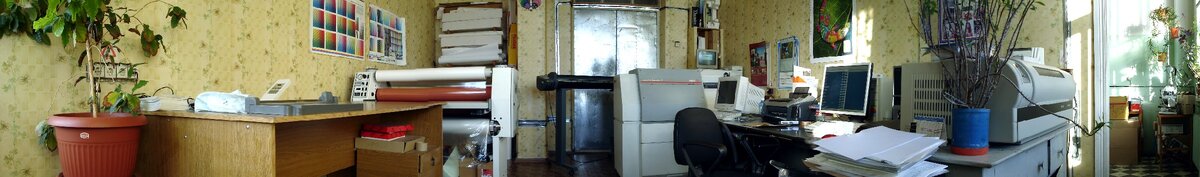 Моё рабочее место в типографии.