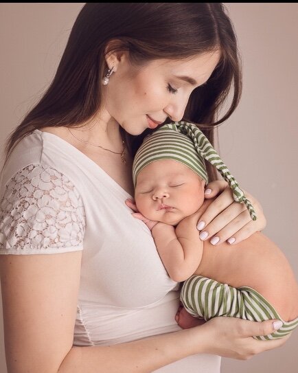 На фото автор канала Мария с сыном