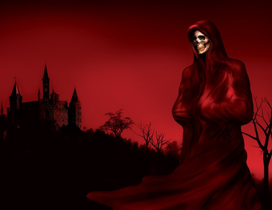 Эдгара Аллана по "маска красной смерти" эллюстрации.