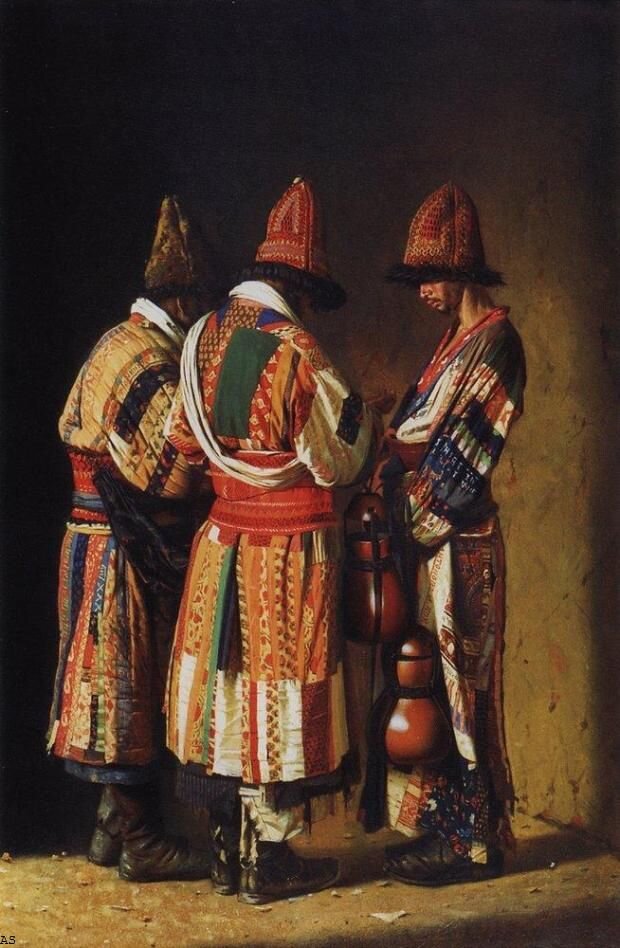 Василий Верещагин "Дервиши в праздничных нарядах", 1869 год