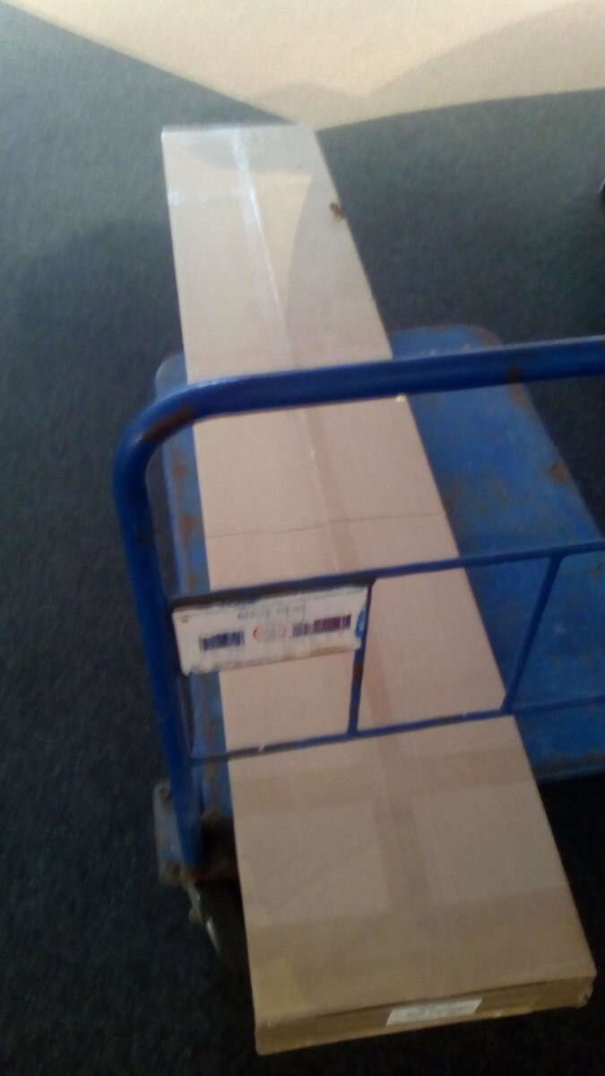 Купил и везу тележку с разобранным шкафом