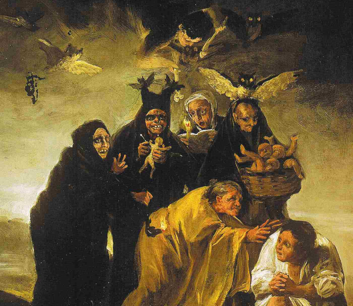Шабаш. Франсиско Гойя шабаш ведьм. Гойя шабаш ведьм картина. Франсиско Гойя pinturas negras. Франсиско Гойя ведьмы.