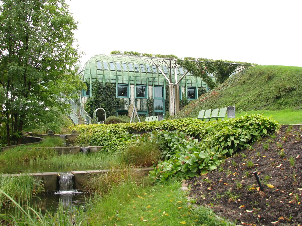 Сад библиотеки Варшавского университета. Польша, 2017г