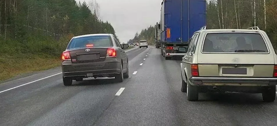 При обгоне нужен большой запас свободного пространства впереди