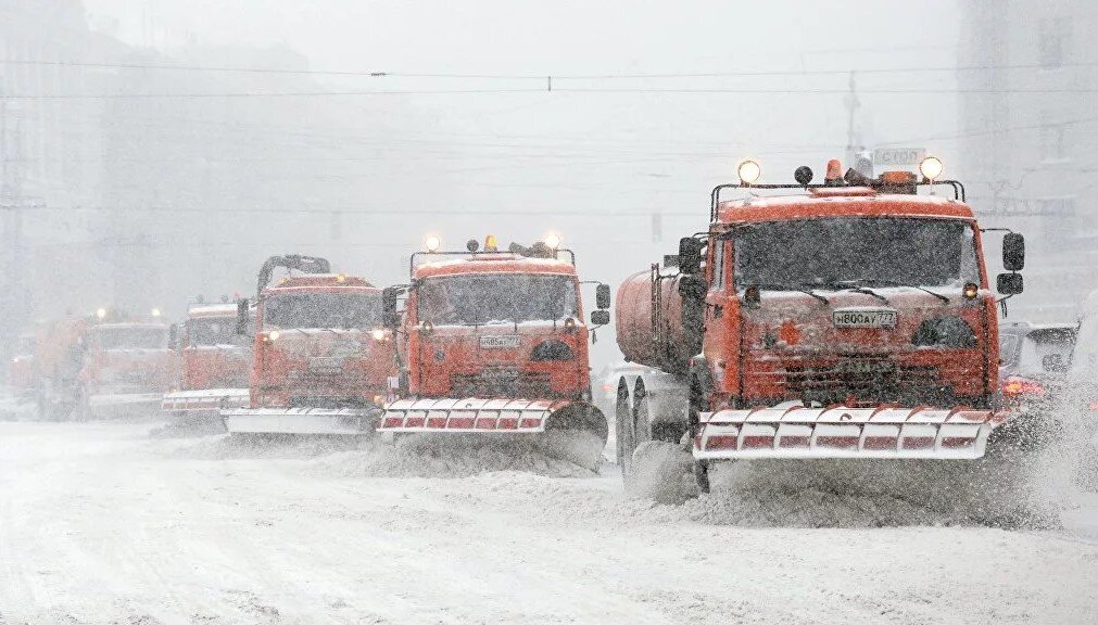 КАМАзы на страже "снегопорядка"