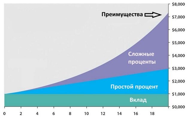 Как работает сложный процент