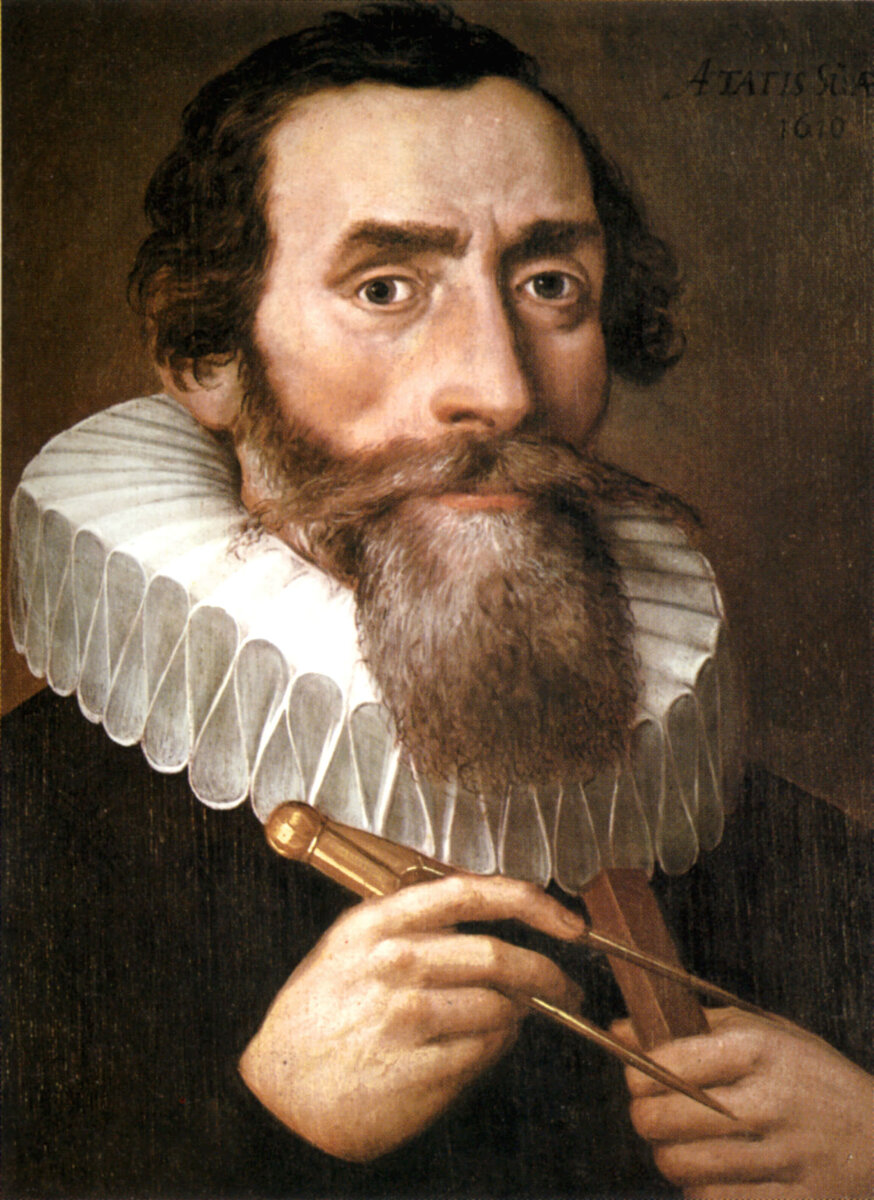 Kepler was a German mathematician and optician. Иоганн Кеплер, портрет из статьи Википедии (Автор: Unidentified painter - неизвестен, Общественное достояние, https://commons.wikimedia.org/w/index.php?curid=470711)