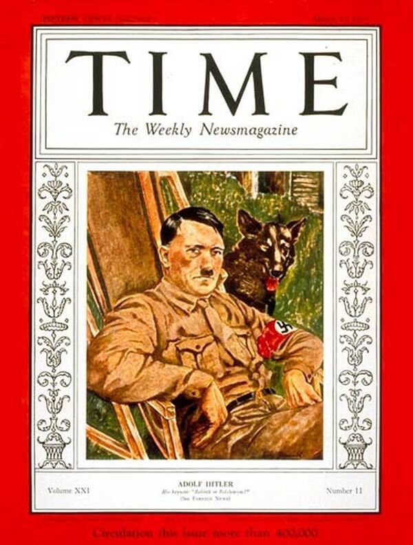 Обложка журнала Time от 13 марта 1933 года. Time Magazine / Wikipedia Public Domain