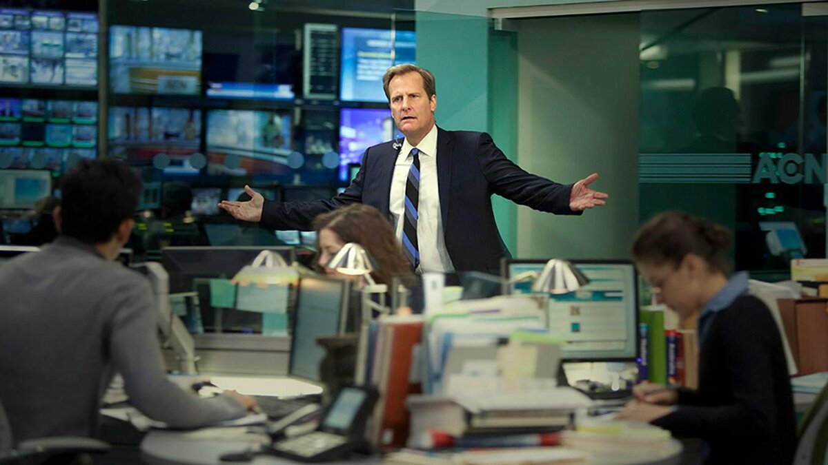 КАДР ИЗ ТЕЛЕСЕРИАЛА NEWSROOM (США)