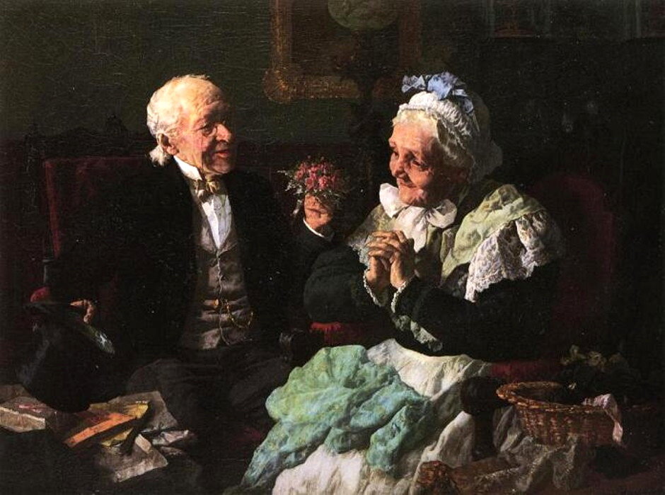18 в старости. Louis Charles Moeller (1855 - 1930). Старость в живописи. Старики живопись. Картины со стариками известных художников.