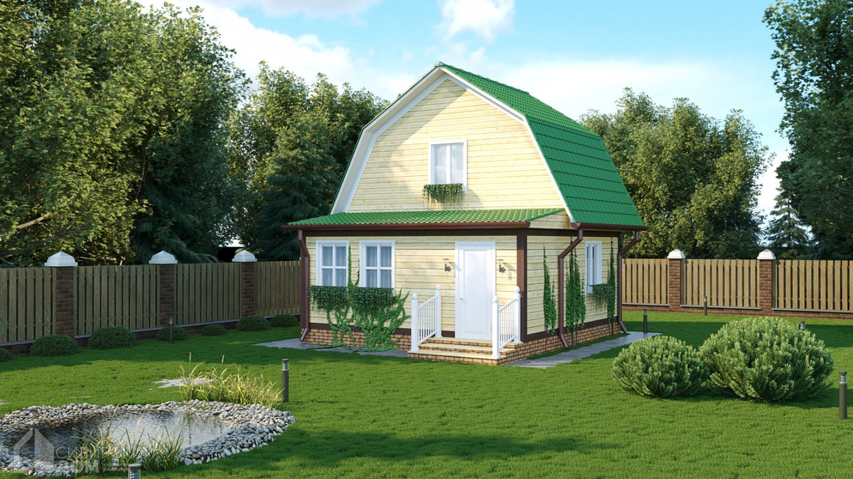 Проект дачного дома 6 на 6