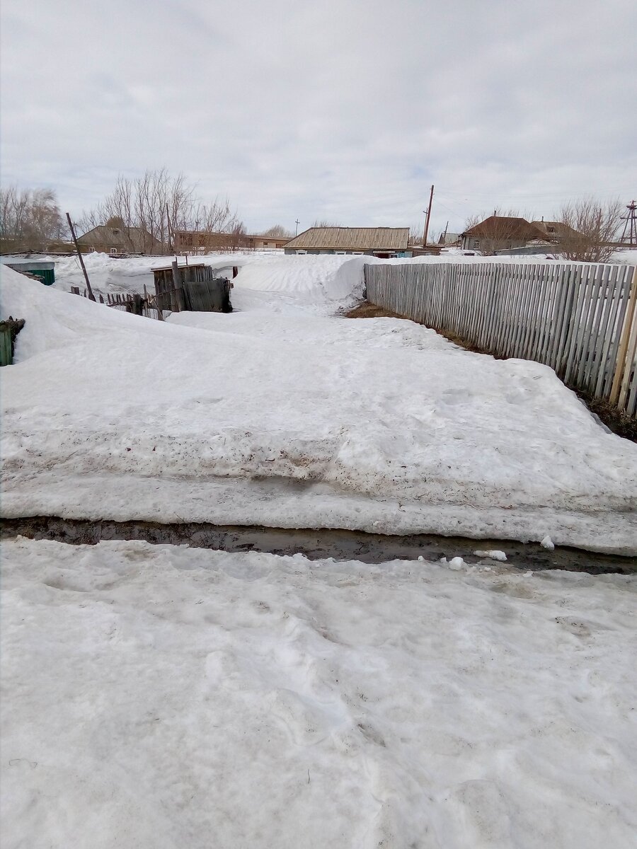 Вот та часть улицы , где я просил главу сельсовета почистить.