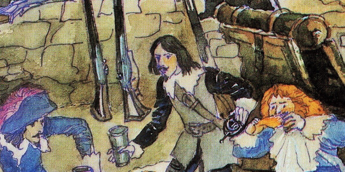 Иллюстрация к роману Александра Дюма "Три мушкетёра".