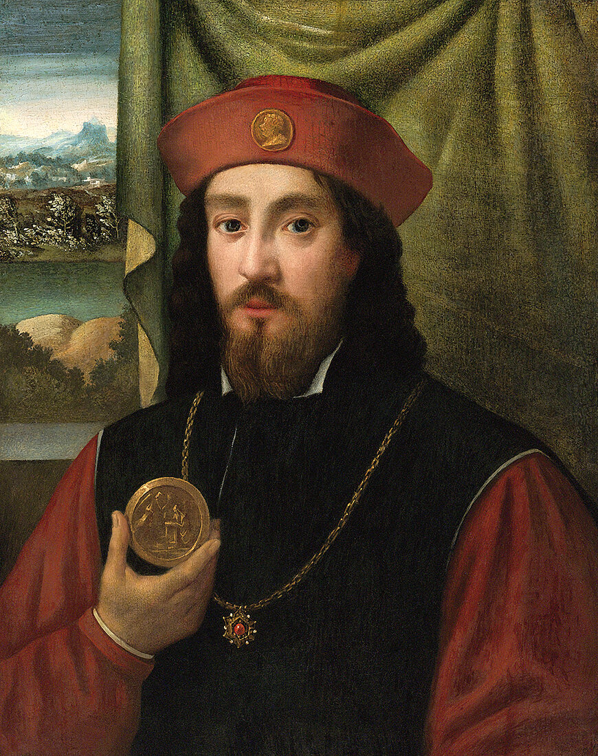 Чезаре Борджиа (1475-1507). Кардинал (1493-98). Герцог Валентинуа (1498). Генерал-капитан Святой Римской Церкви (1500-03), Синьор Римини (1500-03)