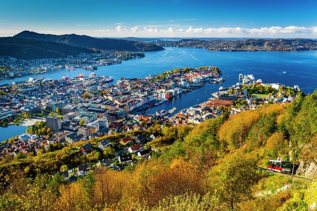 Панорама на столицу Норвегии - Осло.