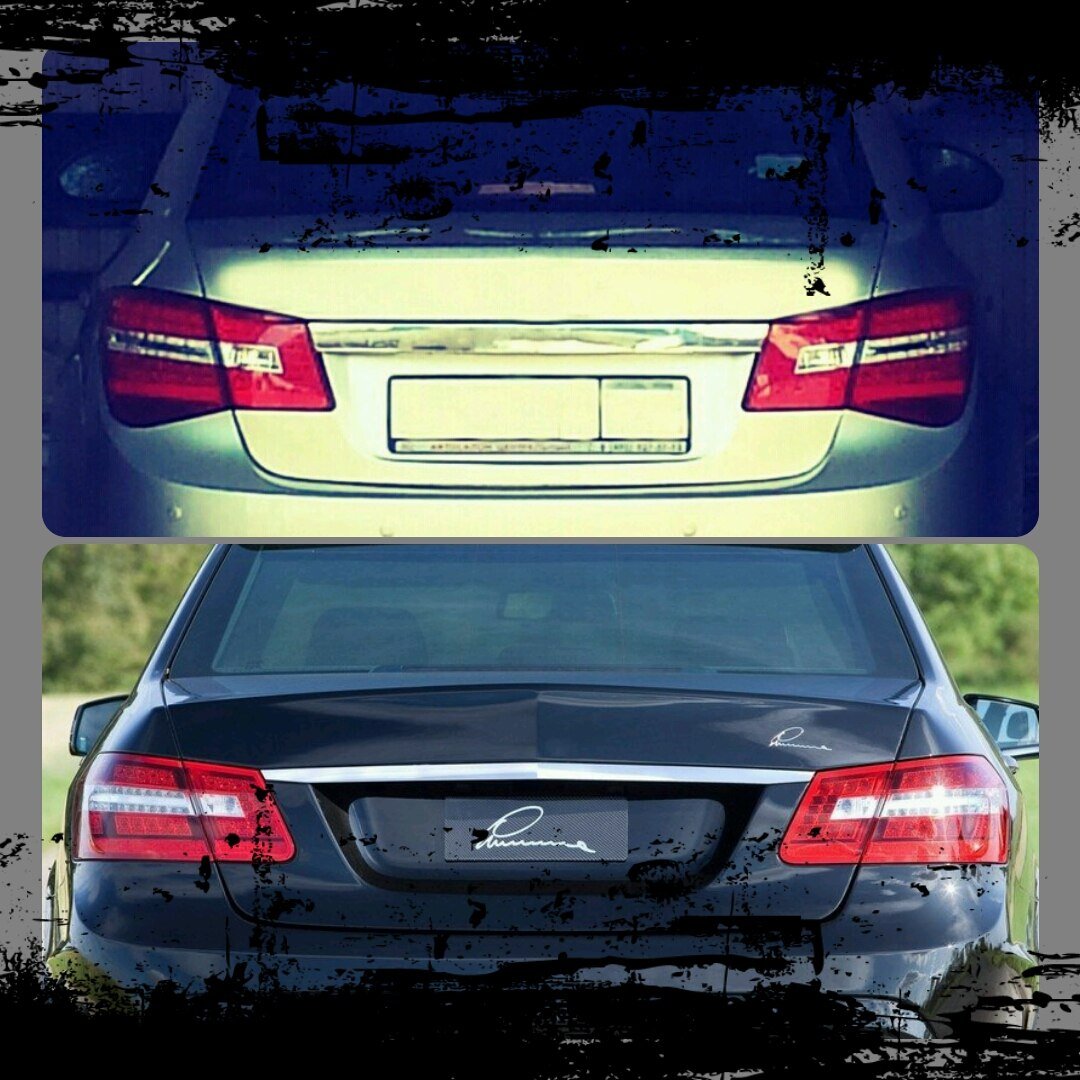 сверху мой Chevrolet Cruze 2011 года после установки новых фонарей в стиле Mercedes