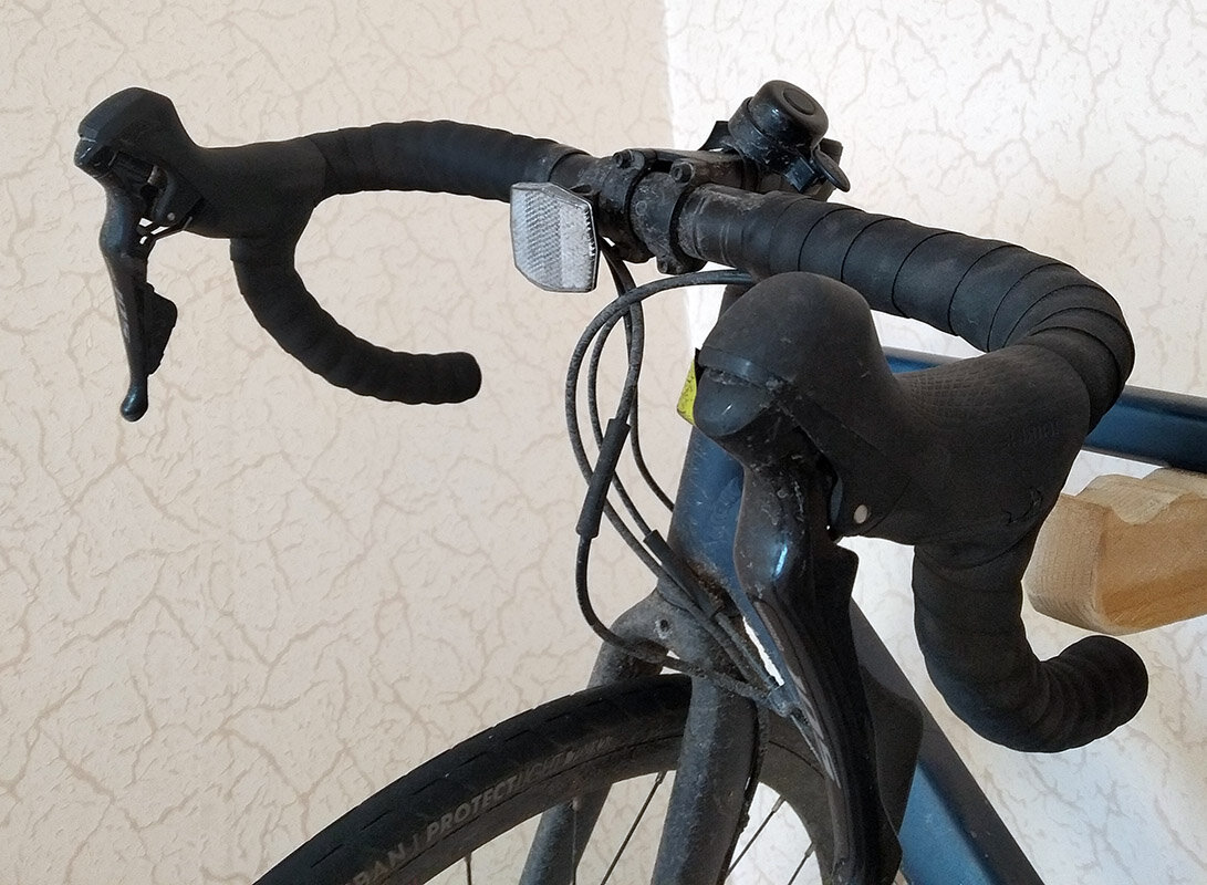 типичный руль-баран. фото автора.