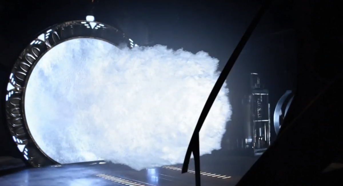 обработанный скриншот из сериала Звездные врата: Вселенная.