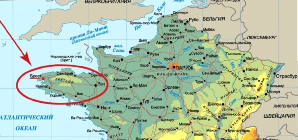 Наш округ называется Финистер - в переводе край земли. 