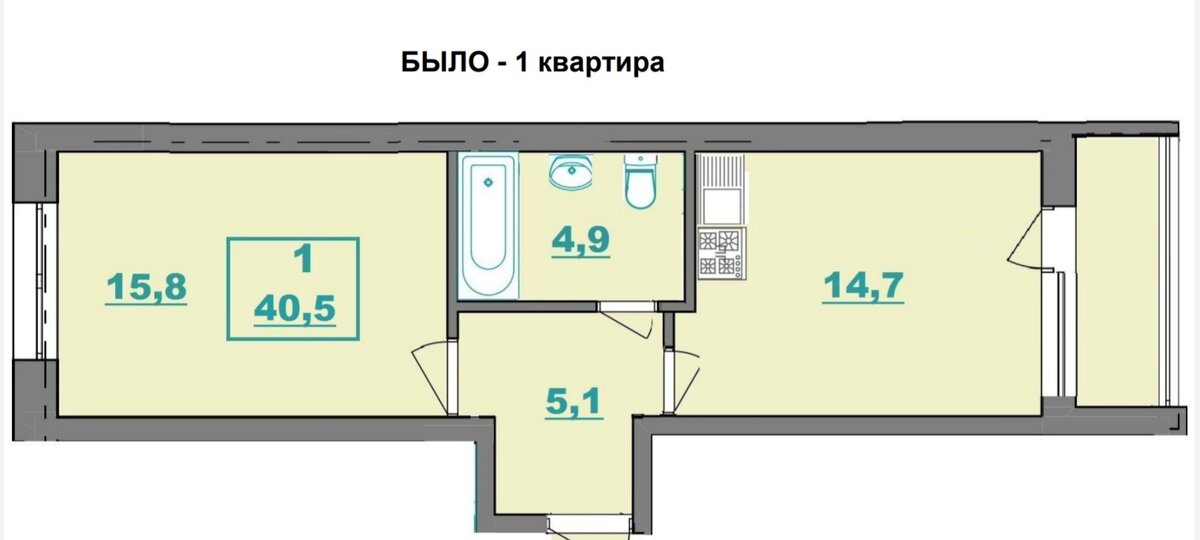 Похожую планировку я встречал в домах от застройщика Крост.