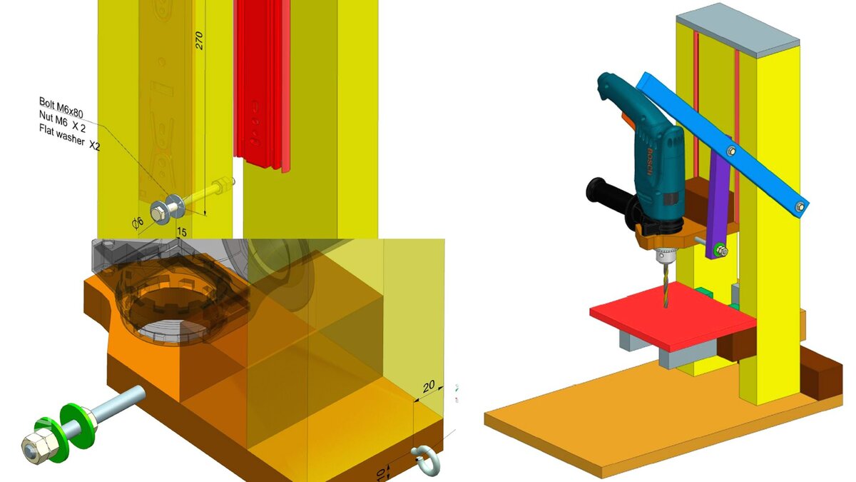 Самодельный сверлильный станок из дрели: описание, чертежи, видео