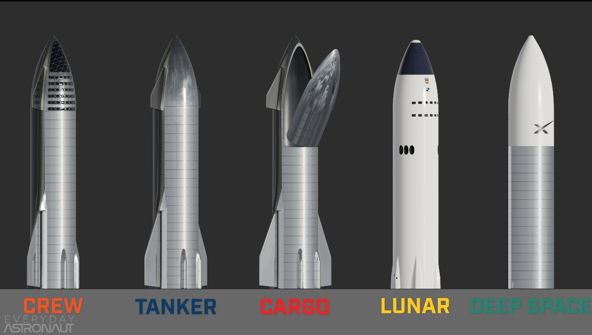 все виды Starship