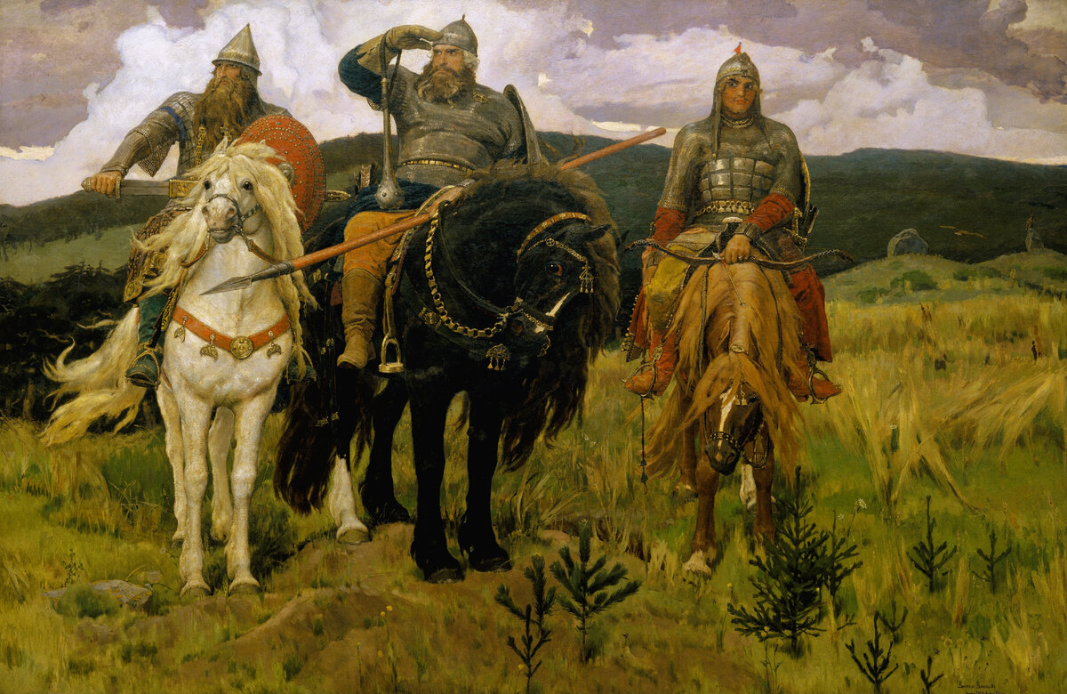 Виктор Васнецов, «Богатыри», 1881—1898, холст, масло. 295,3 × 446 см
Государственная Третьяковская галерея, Москва