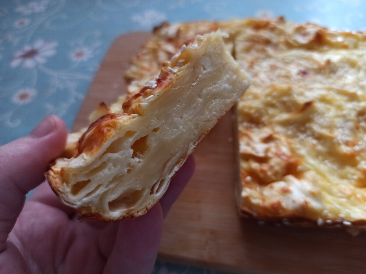 Рваный пирог из лаваша