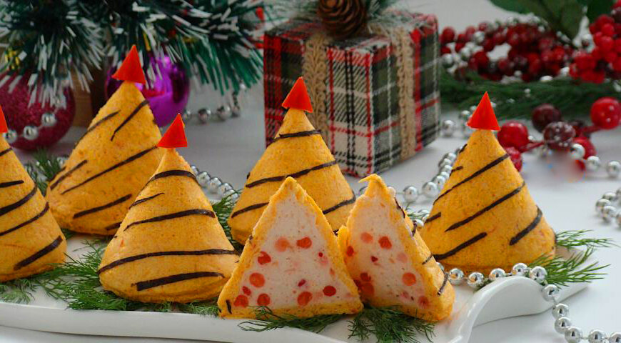 Закуска для праздничного стола, которая точно приукрасит ваш стол, и разнообразит его.