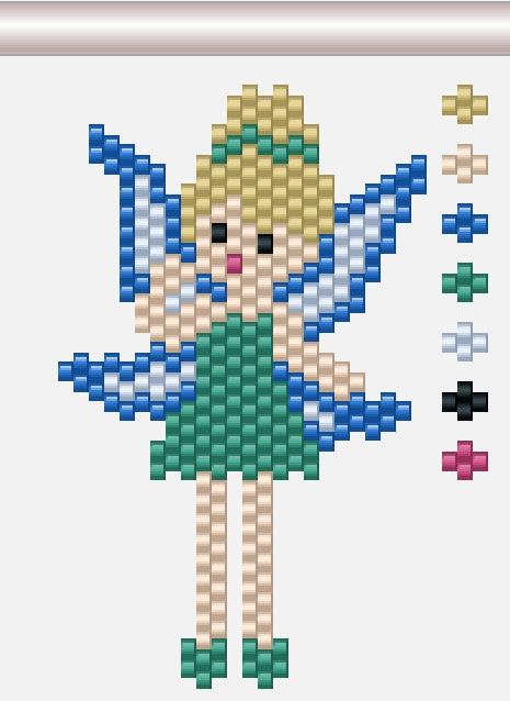 Схема фигурки из бисера