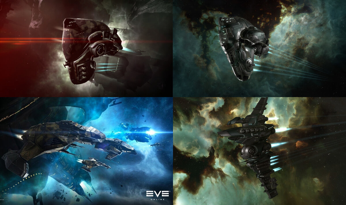 Рис. 1.2 - Vexor, Ishtar, Gila и Myrmidon.