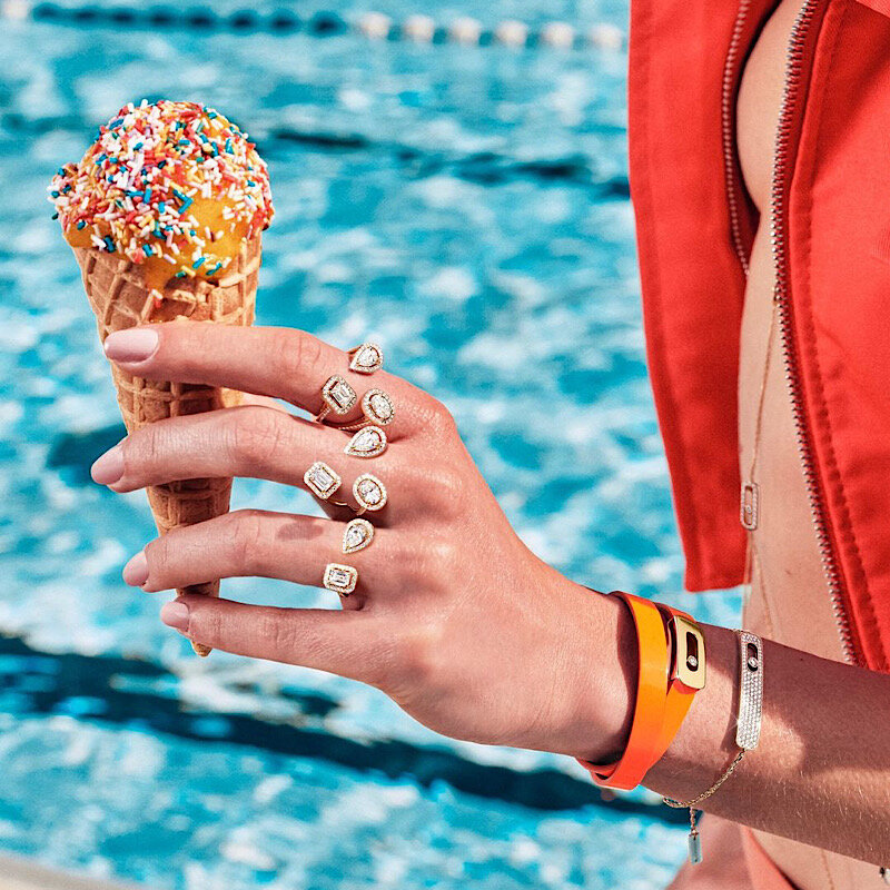 На фото: кольца и браслеты My Twin, My Move, First Diamond, все Messika
