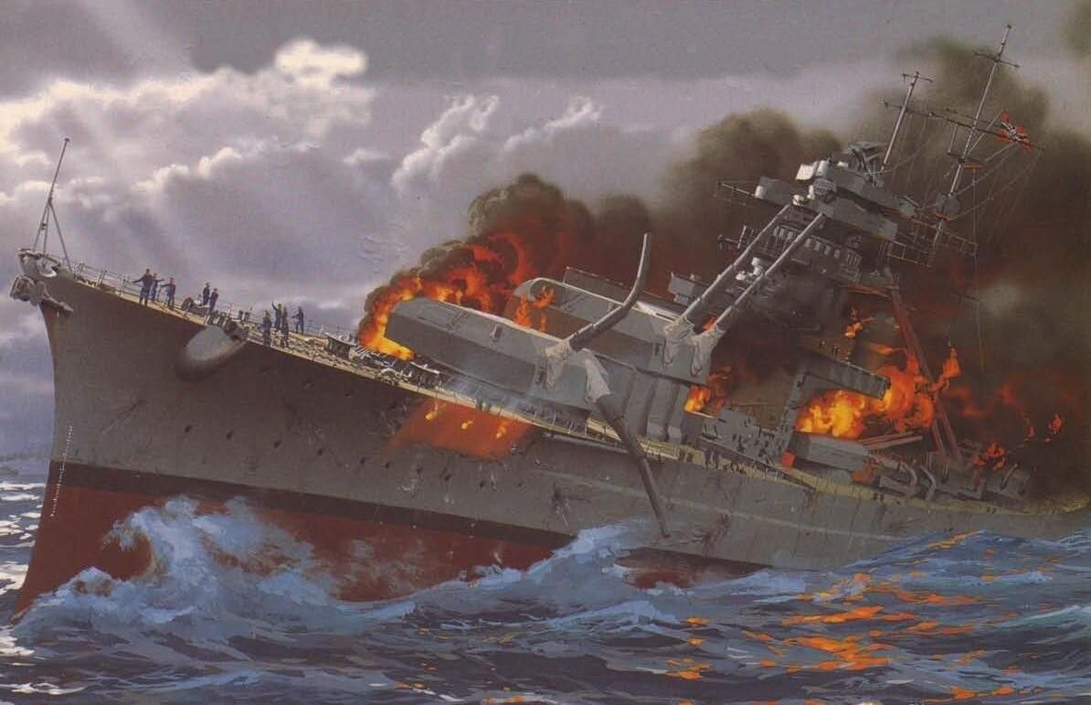 Нападение на корабль. Бисмарк линкор потопление. Корабли народов моря. Бисмарк линкор в тумане.