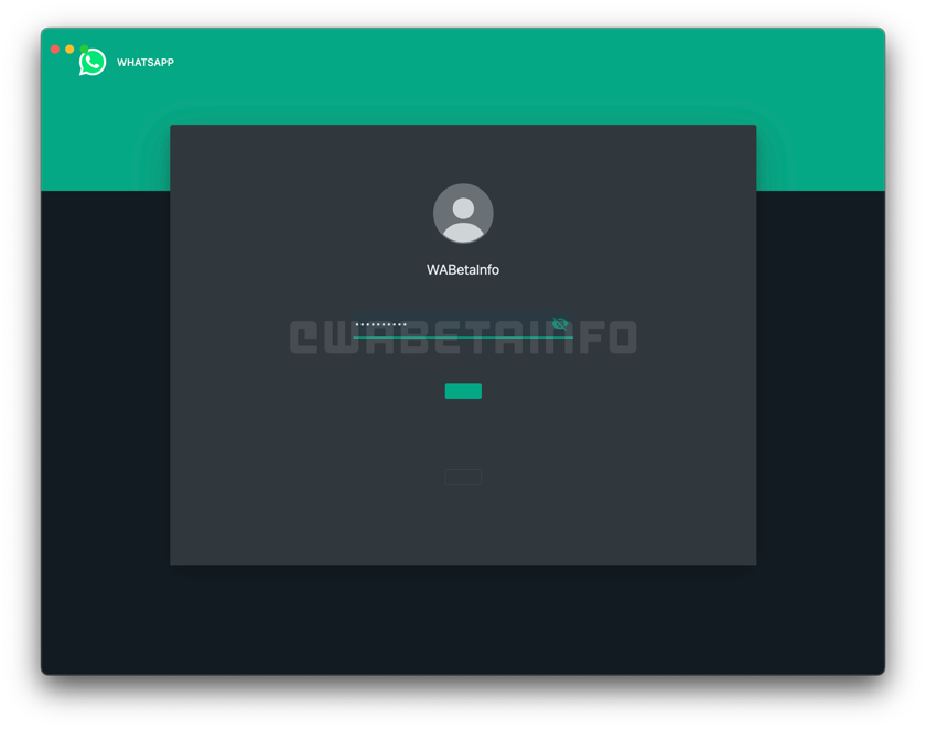    Так будет выглядеть заблокированное приложение WhatsApp. Фото: WABetaInfo