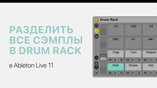 Как разделить все сэмплы в Drum Rack Ableton Live 11 [Ableton Pro Help]