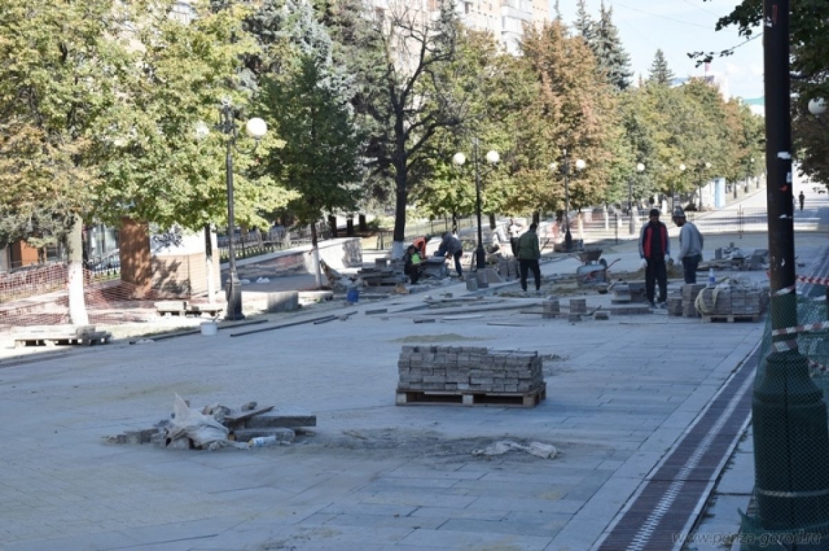    Восстановить благоустройство в центре Пензы планируется к середине октября