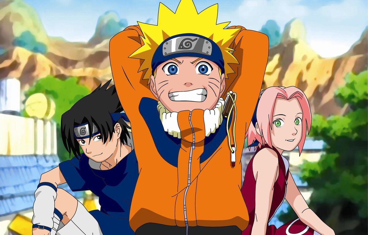 Кадр из аниме по манге Naruto.