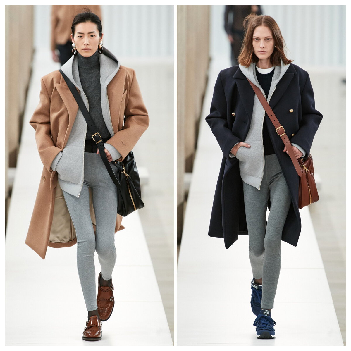 фото Pinterest, показ Miu Miu 2023, коллаж составлен автором