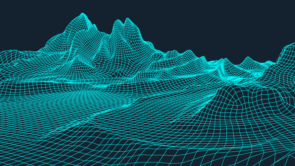Визуализация сетки. Цифровая модель поверхности. Сеточная модель рельефа. Трехмерная цифровая модель. Трехмерная сетка.