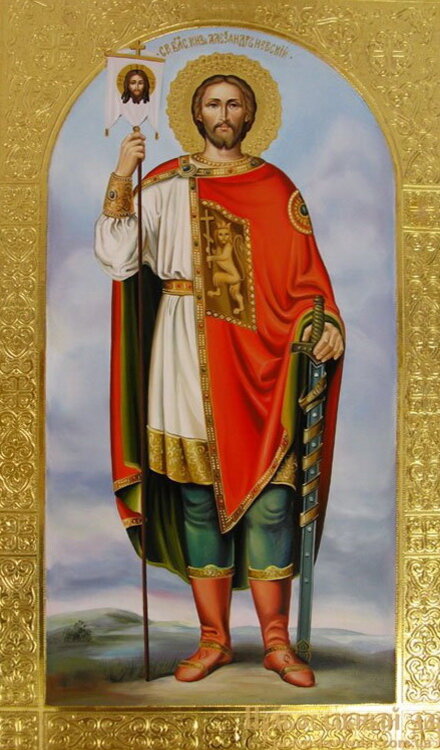 Святой благовѣрный князь Александръ Невскій.