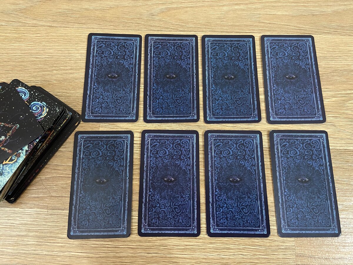 Порядок карт: Первый ряд,1,2,3,4. Второй ряд; 5,6,7,8.