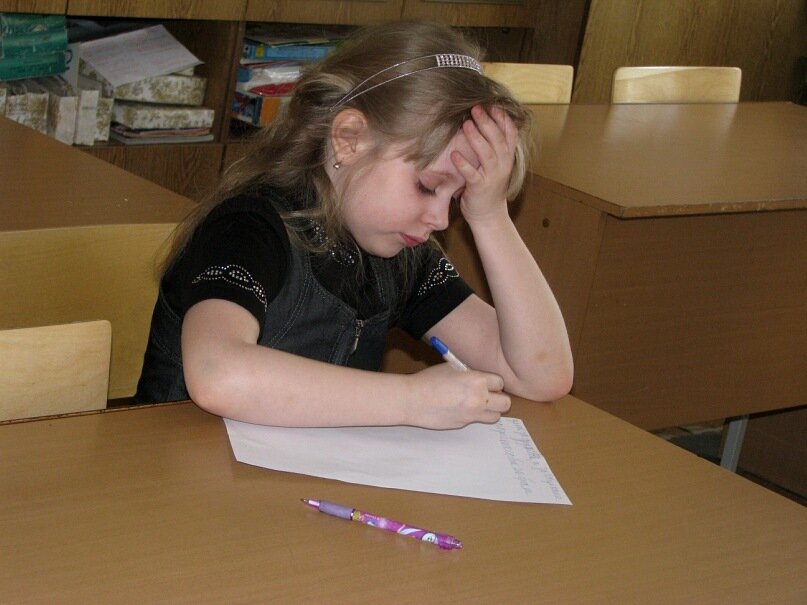 И личного архива. Дочь первоклассница.