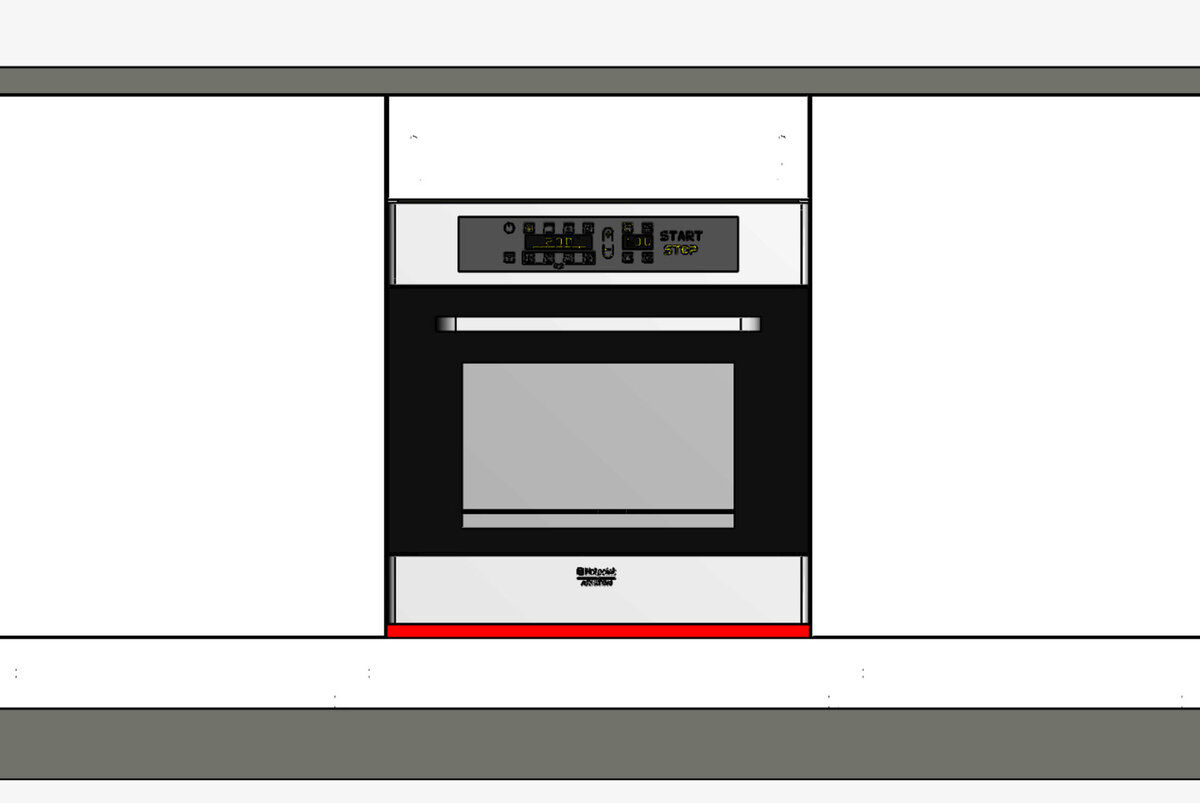 Духовой шкаф вид сзади